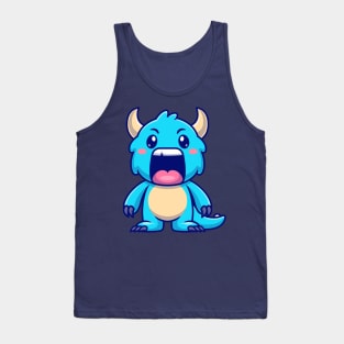 Cute Monster Kid Cartoon Tank Top